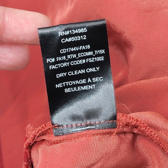 NWT For Love & Lemons Nadine Velvet Maxi Dress Rust Small High Slit - Picture 5 of 11